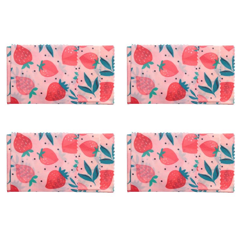 Beeswax Wrap Reusable - B62B-4Set Reusable Beeswax Cloth Wrap Food