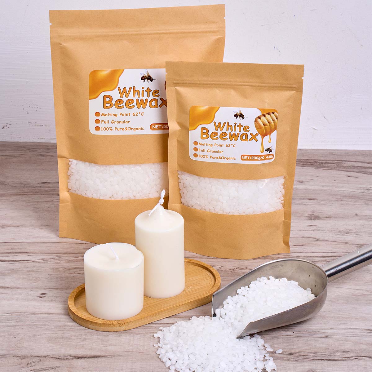 1000g White Beeswax DIY Candle - огляд і ціна Beeswax Wrap Reusable