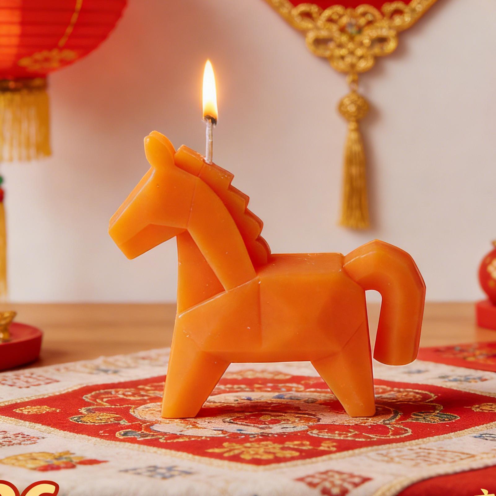 Horse Figure Scented Candle Tr - огляд і ціна Beeswax Wrap Reusable