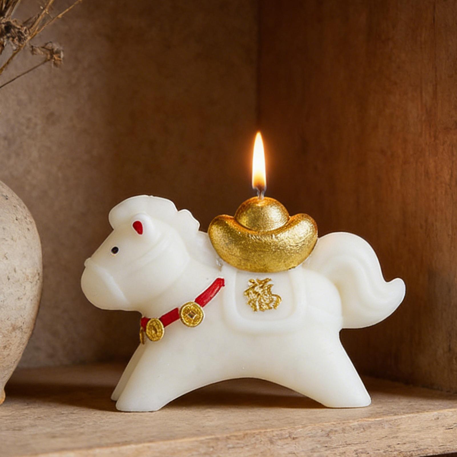 Horse Figure Scented Candle Tr - огляд і ціна Beeswax Wrap Reusable