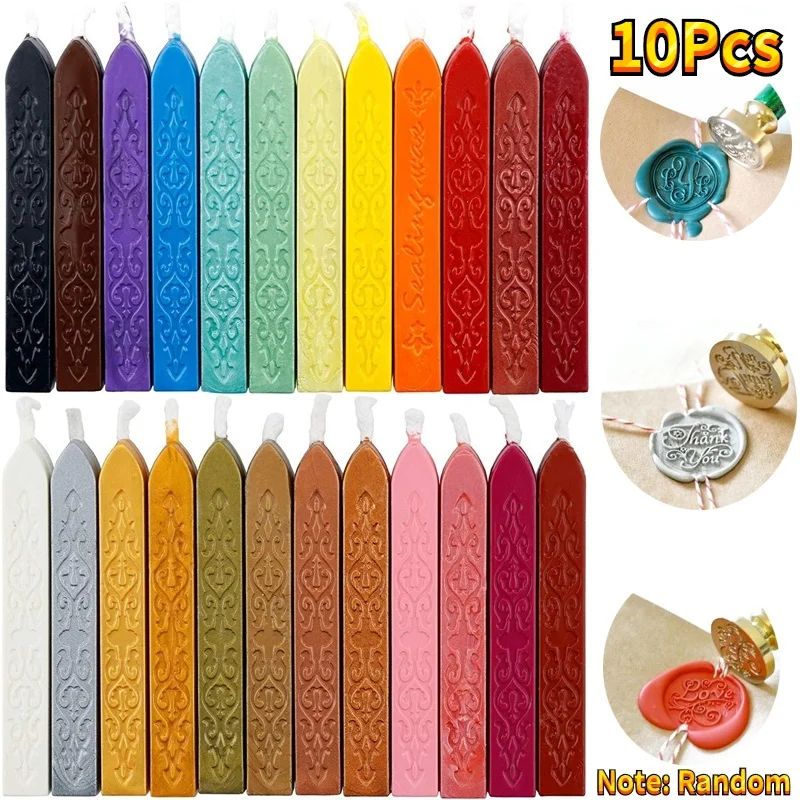 10Pcs Sealing Wax Sticks Color - огляд і ціна Beeswax Wrap Reusable