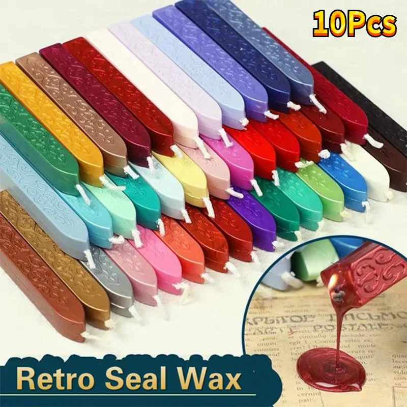 10Pcs Sealing Wax Sticks Color - огляд і ціна Beeswax Wrap Reusable