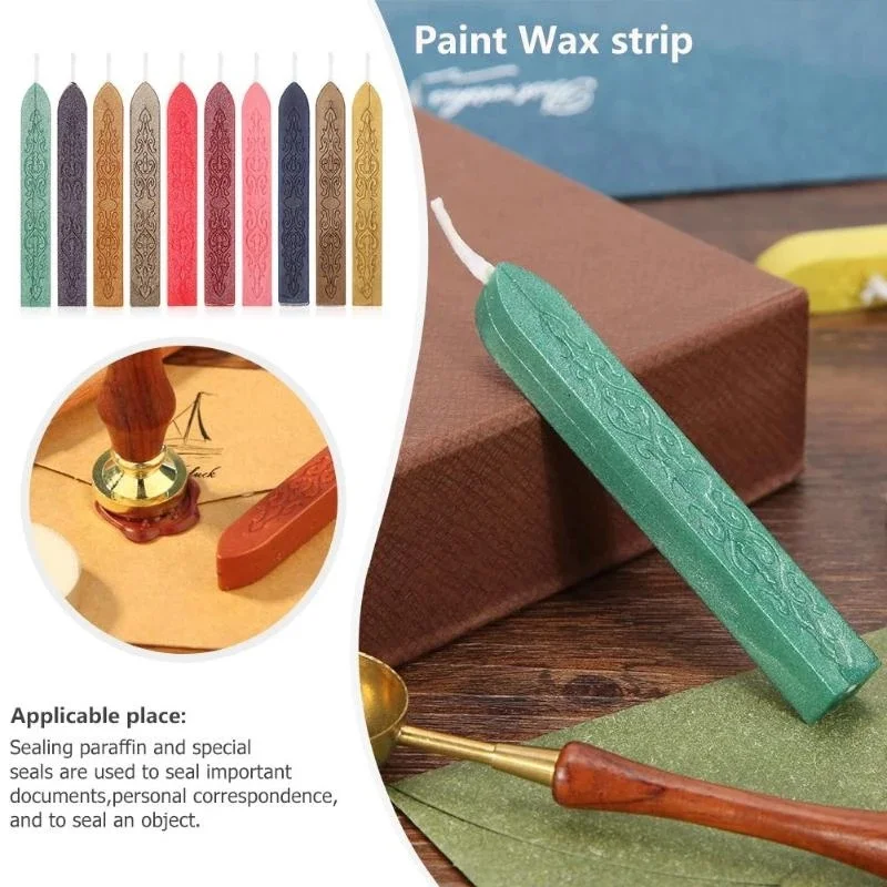 10Pcs Sealing Wax Sticks Color - огляд і ціна Beeswax Wrap Reusable